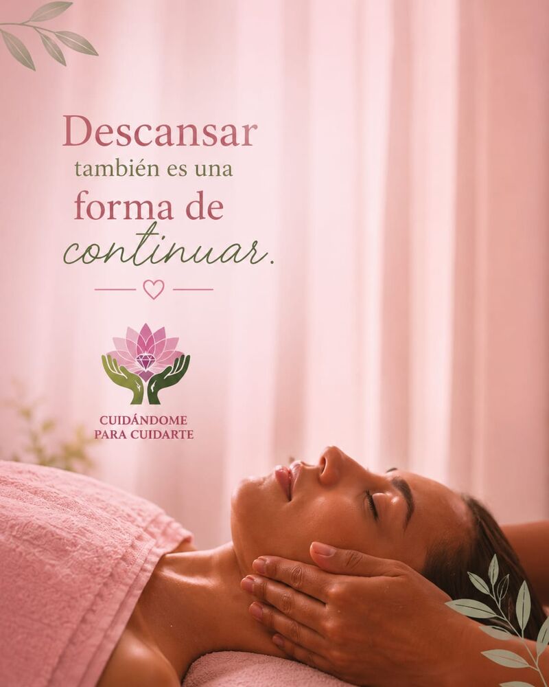 Masaje facial: «Descansar también es una forma de continuar»