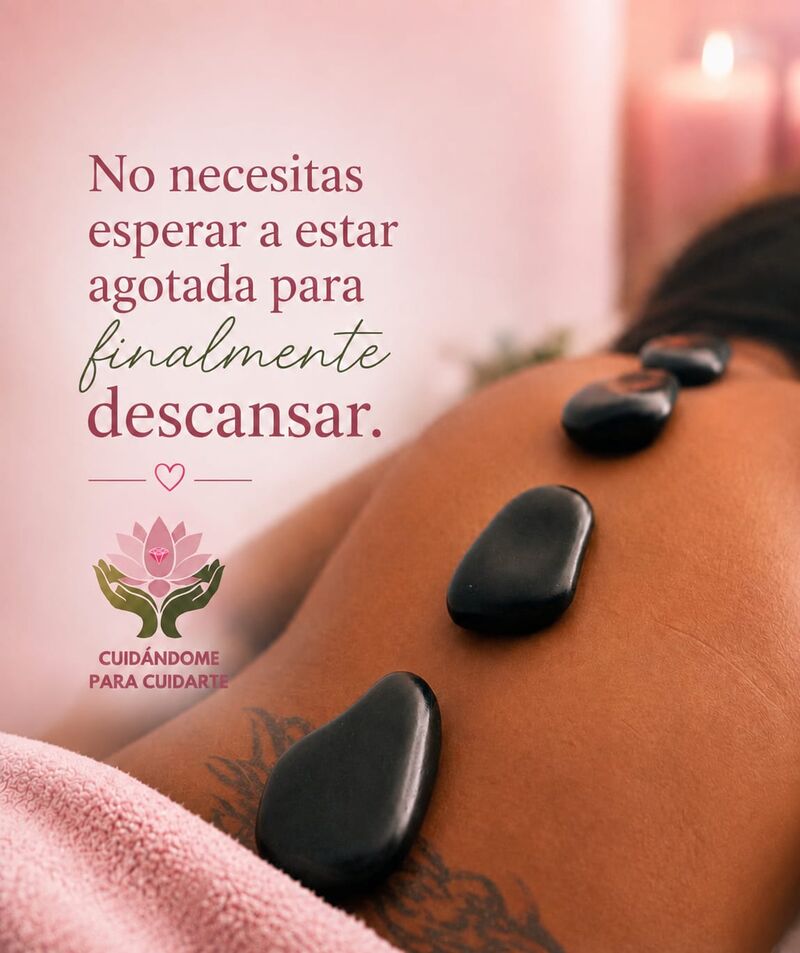 Masaje con piedras calientes: «No necesitas esperar a estar agotada para finalmente descansar»